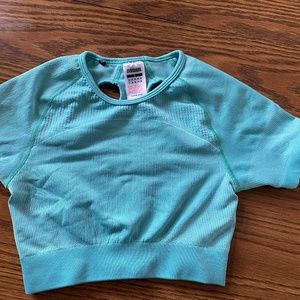Blue Gymshark Crop Top